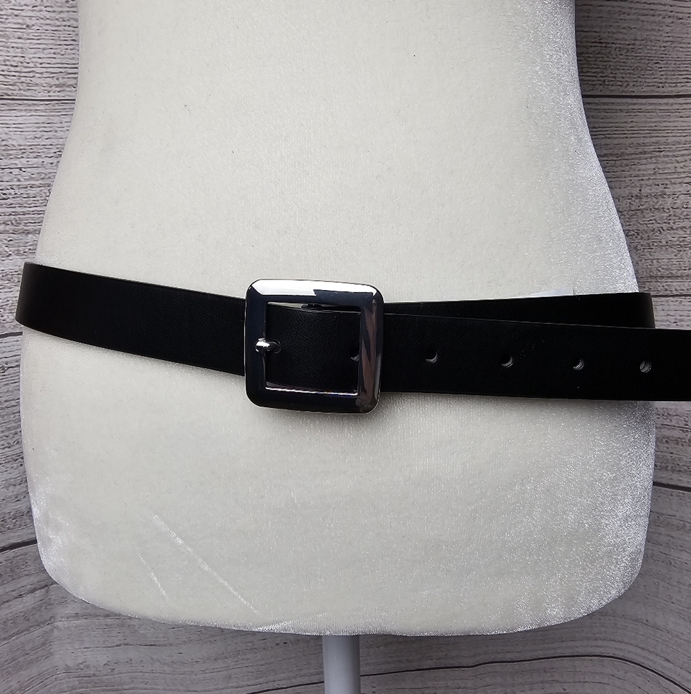 a new day Black Belt with Silver Buckle